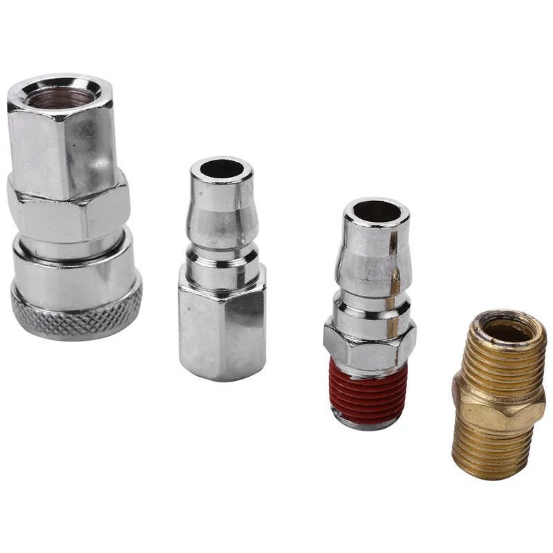 ABXF-30Pcs 1/4 인치 BSP 에어 라인 호스 압축기 피팅 커넥터 커플러 퀵 릴리스 공압 부품
