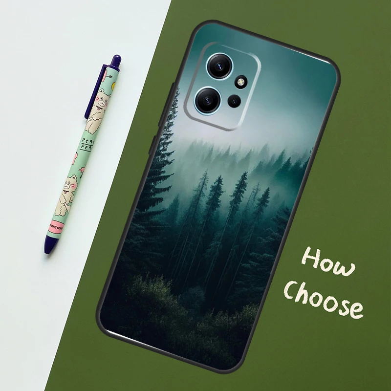 حافظة طبيعة غابة جبلية جميلة لهاتف Xiaomi Redmi Note 13 11 9 10 12 14 Pro 11S لهاتف Redmi 15 14C 10C 13C 12C 15C