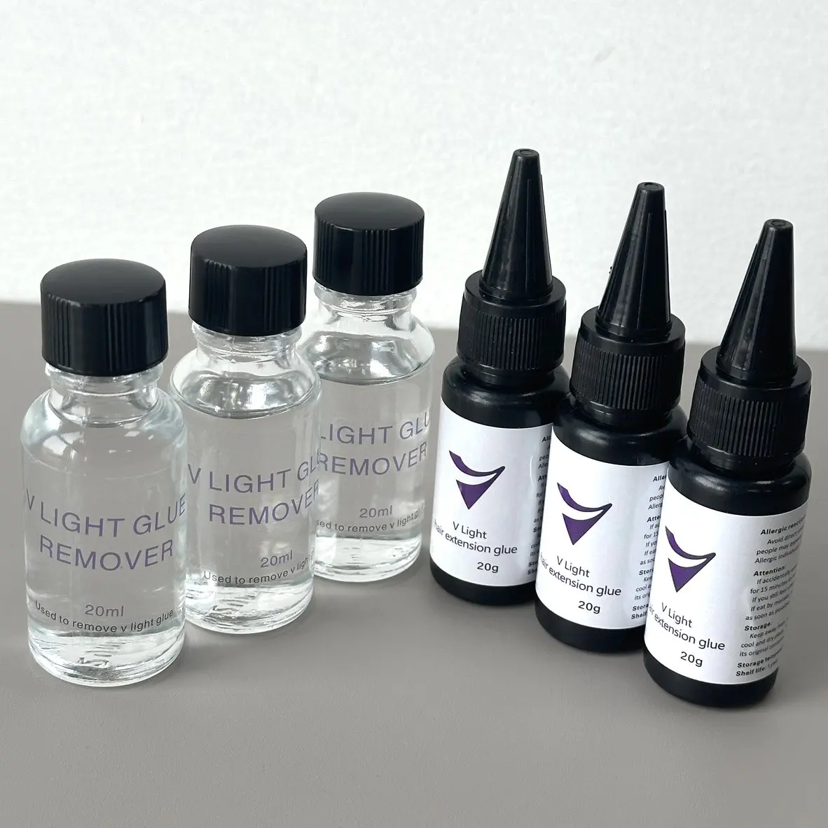 

V-Light glue 20g for Tape hair extension tool professional V-Light Technology glue for HairExtension Wig Hair Piece
