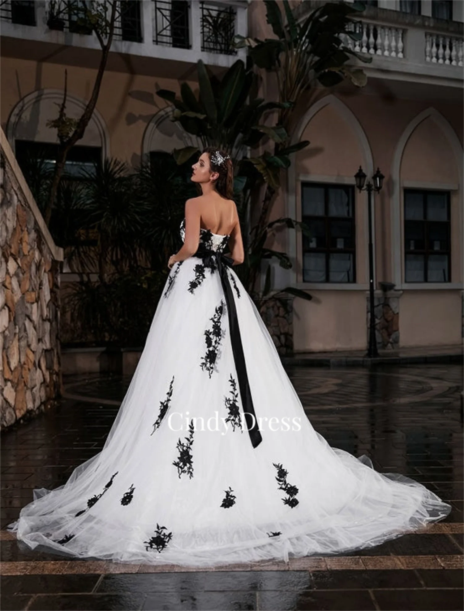 Cindy Wedding Dress Customized Lace Luxury Evening Dresses 2024 Women Ball Gowns Robe De Soiree Femmes Party Elegant Woman Gala