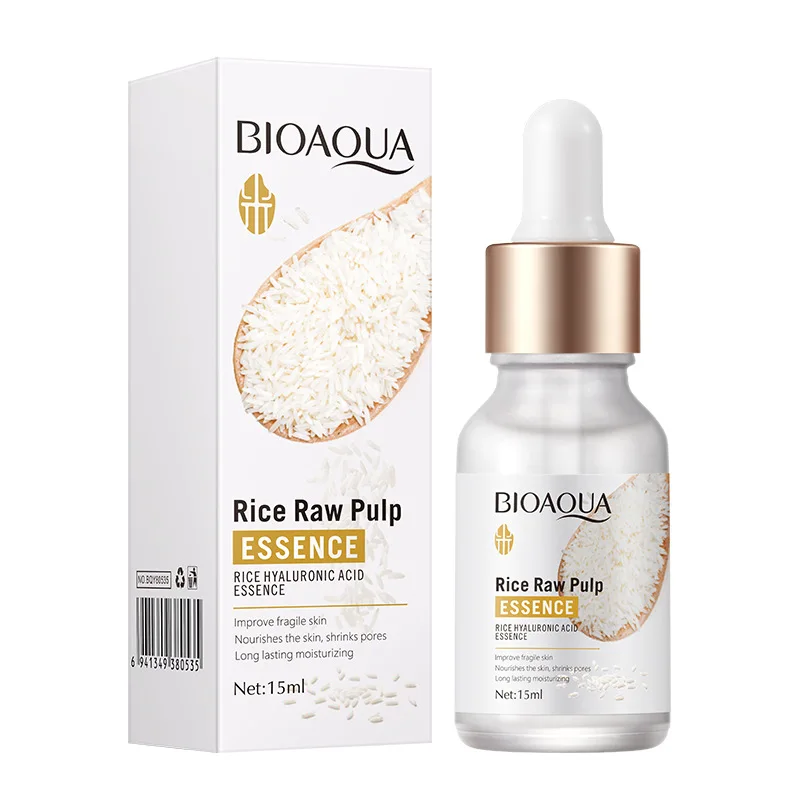 BIOAOUA Rice Hyaluronic Acid Essence Moisturizing And Moisturizing Brighten and whiten Skin Tone Improve Rough Skin Care Essence