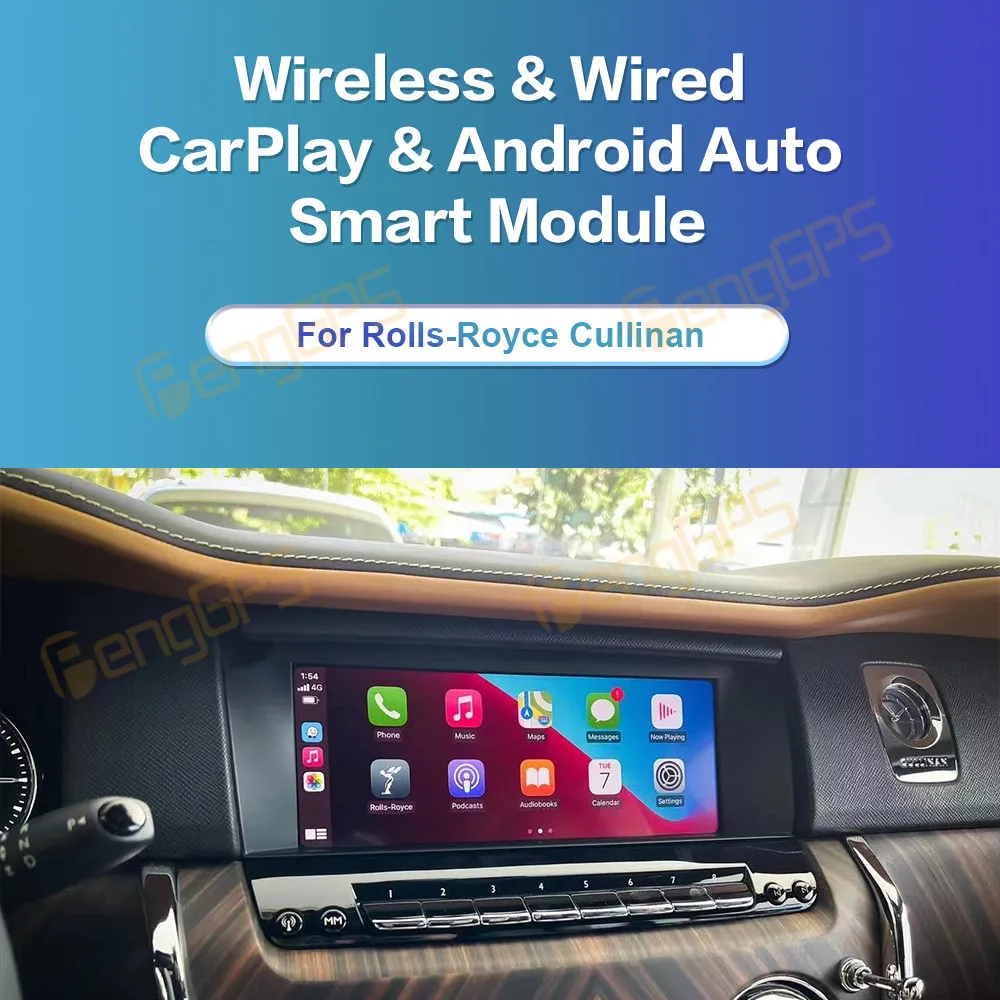 Carplay For Rolls-Royce Cullinan Wireless & Wired & Android Auto Smart Module Original Upgrade Stereo Multimedia Navigation GPS