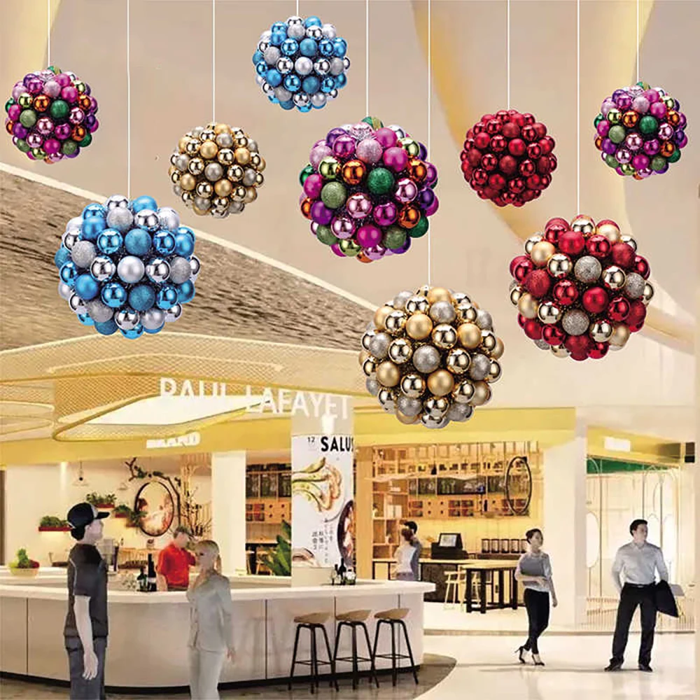 

72 шт. 200 мм красочный пластиковый полый шар декоративный подвесной шар ручной работы DIY украшения для рождественской свадьбы и вечеринки произведения искусства