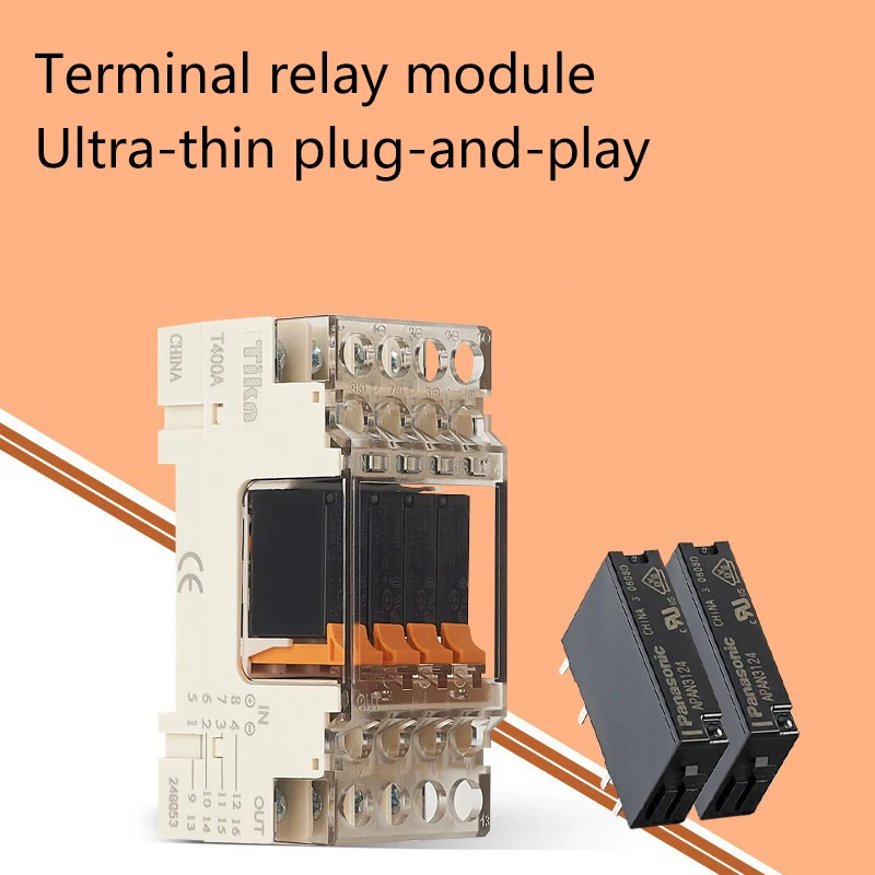 Applicable to OMRON solid-state relays G6B-4BND and Panasonic terminal relays module APAN3124