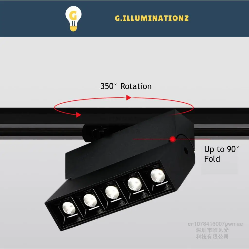 LED Track Light 10W 20W Ceilling Spot Lights COB Aluminium Home Rail Lighting Light System Kitchen Adjustable Track Grille Lamp