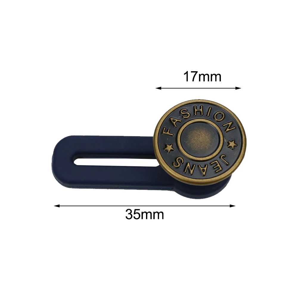 2/10PCS Magic Metal Button Extender for Pants Jeans Free Sewing Adjustable Retractable Waist Extenders Button Waistband Expander