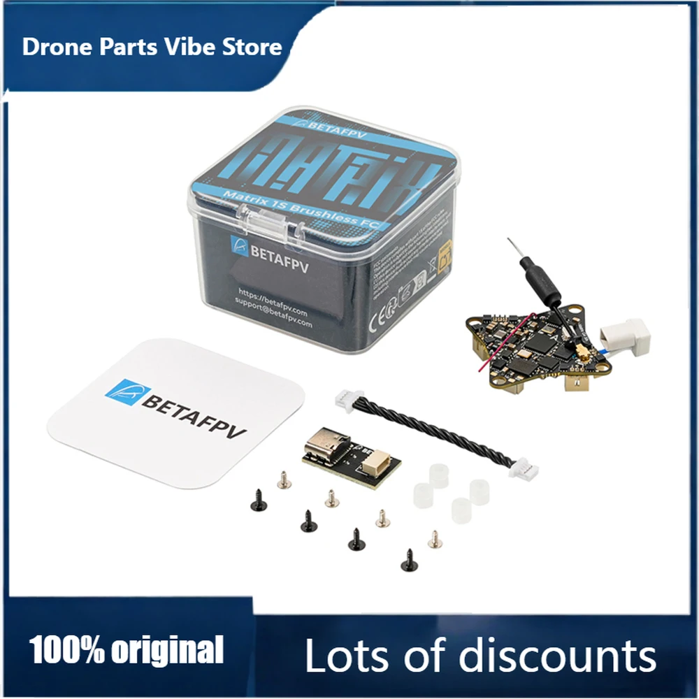 

FyBETAFPV Matrix 1S 5IN1 AIO FC Brushless Flight Controller 2.4G ELRS 400mW VTX For Meteor75 Pro Whoop Quadcopter Racing Freesty
