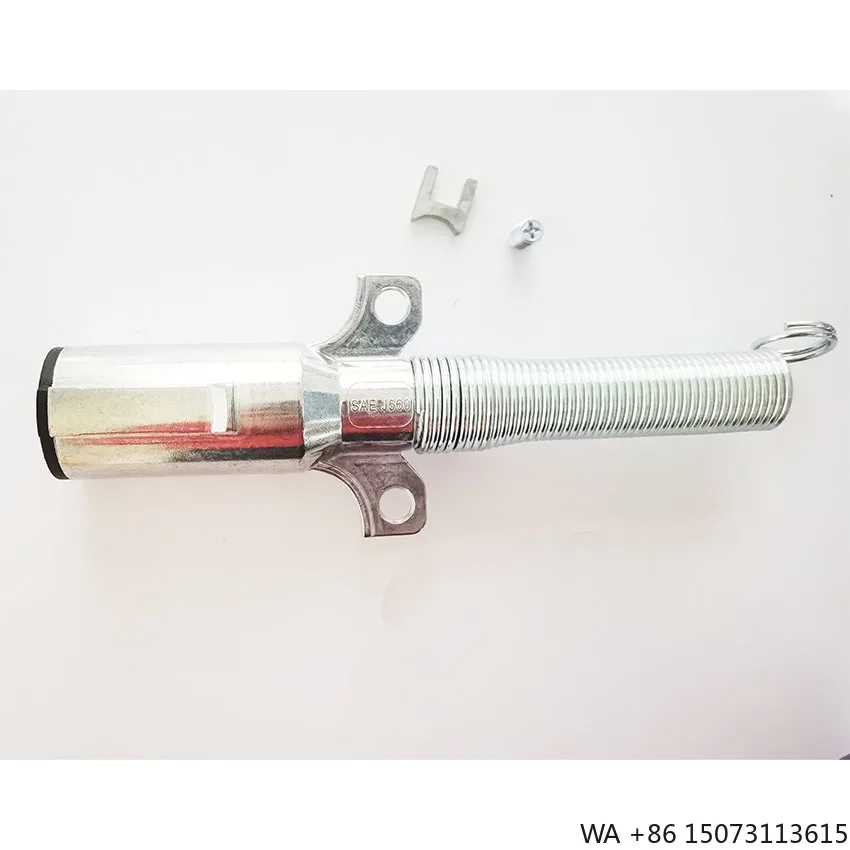 USA SAE J560 24V 7-Pin Truck Parts 7-Way N Style Zinc Trailer Connector Plug with Spring Tail Hot Selling