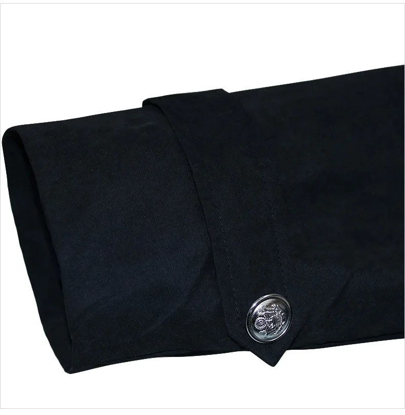Mittelalterliches Piratenkostüm für Herren, Steampunk-Trenchcoat, Gothic-Smokingjacke, viktorianischer Karnevalsparty-Cosplay-Mantel – Detail 13