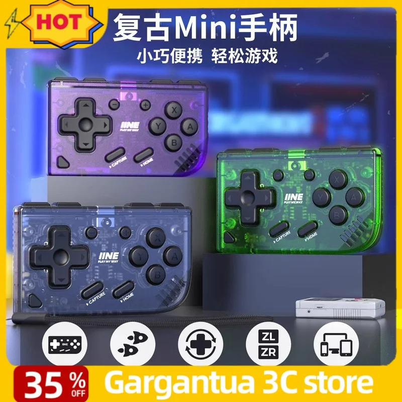 

Mini Retro Ananke Game Controller Turbo Function Interchangeable Joystick Switch Pc Android E-Sport Wireless Bluetooth Gameapd