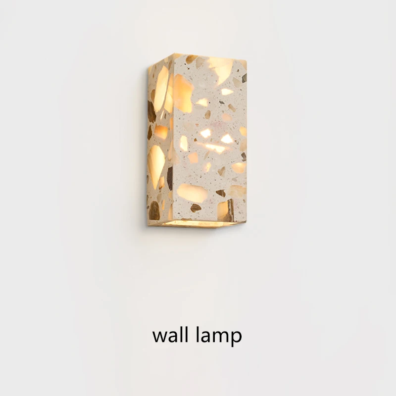 

Wabi Sabi style translucent stone wall lamp, bedroom bedside wall lamp, homestay hotel entrance hallway wall, luxurious atmosphe