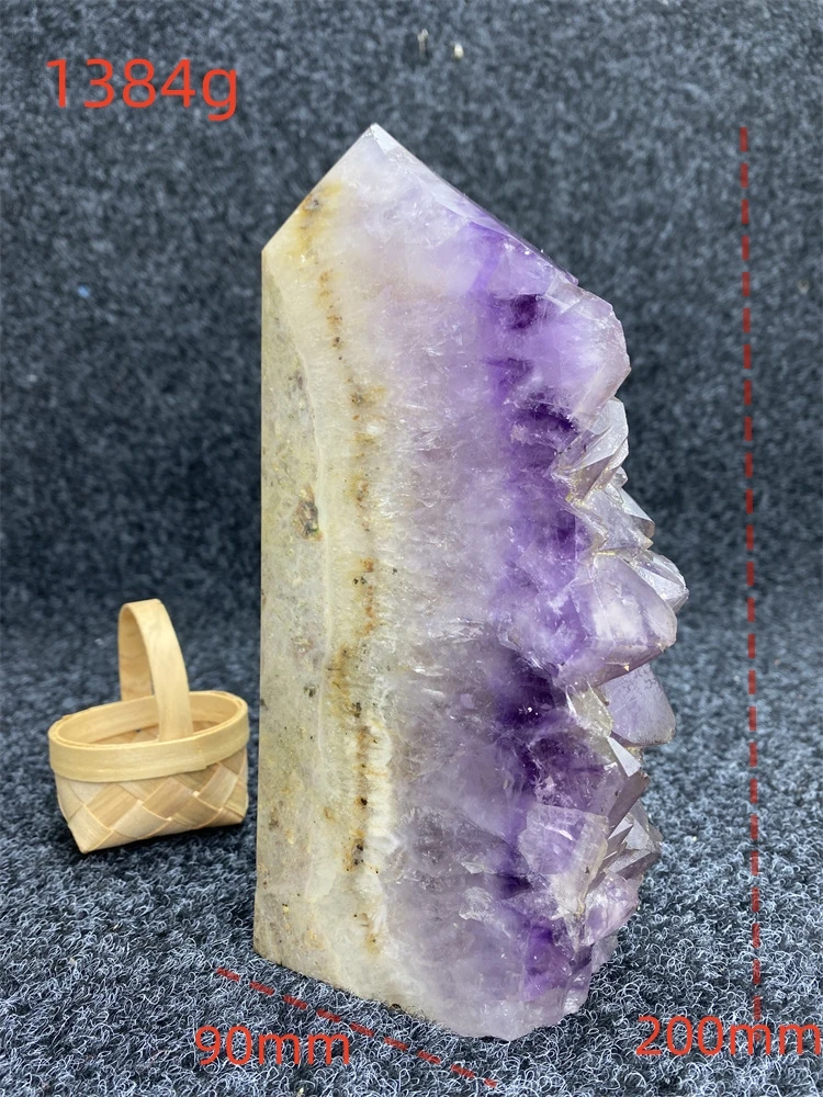 Natural Amethyst Specimen Treatment Pyramid Stone Obelisk Home Decoration Energy Stone To Attract Wealth And Pray For Blessings