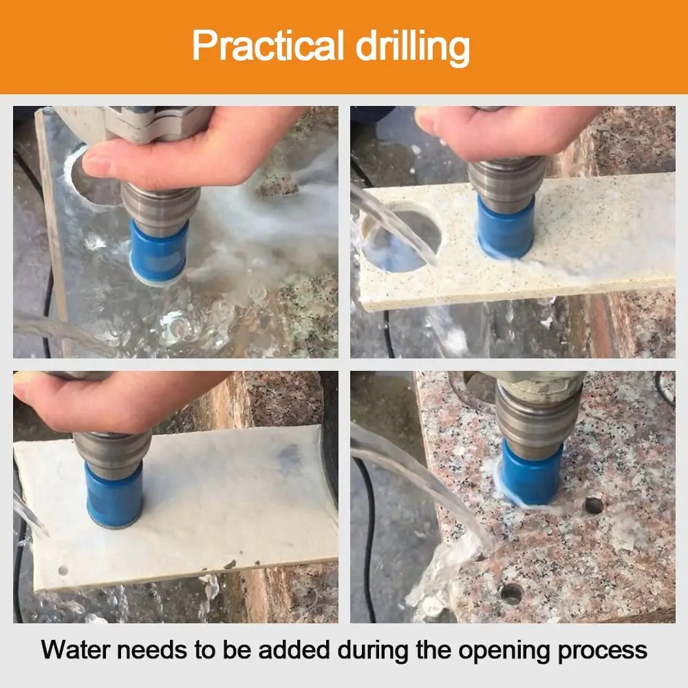 الزجاج بت هول المنشار القاطع الجرانيت الطوب الحفر بلاط السيراميك الأساسية الحفر الرخام فتاحة الرخام لقمة ثقب الماس الأساسية بت #6