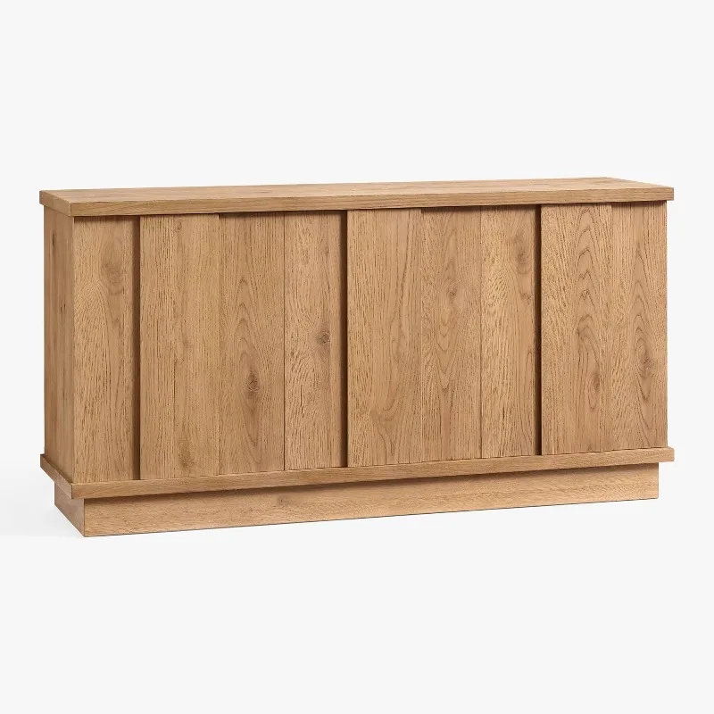 

Luxury modern design solid oak sideboard stainless steel dining room furniture for kitchen and living room family use