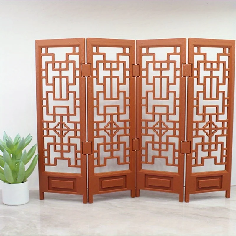 

1pc 1:18 Scale Dollhouse Mini Plastic Partition Screen Partition Model Simulation Furniture Model Scene Decor Small Ornament