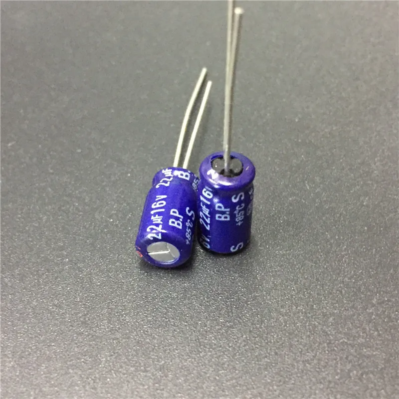 10pcs 22uF 16V S-BP Series 6.3x11mm 16V22uF Bipolar Audio Capacitor