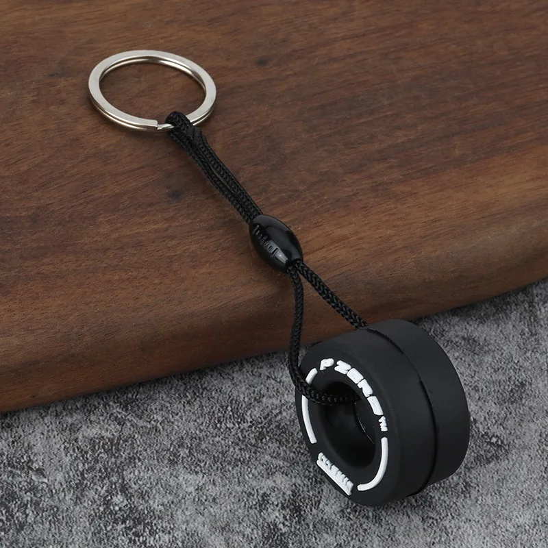 موضة لينة المطاط الإطارات المفاتيح للجنسين حبل سلسلة ظهره مفتاح قلادة الحلي الرياضة ركوب الأولاد هدية حامل المفاتيح الملحقات #5