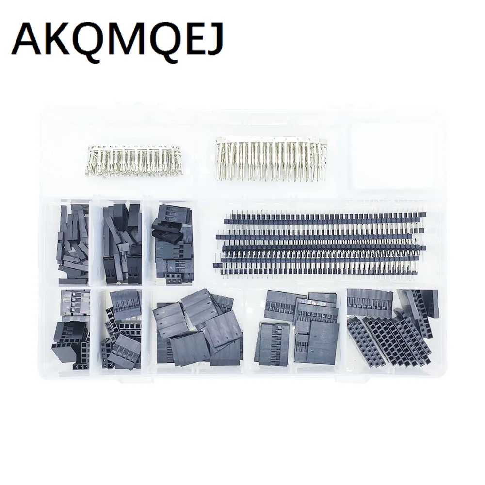 

775PCS 2.54mm DuPont terminal male female connector row pin 1 * 1P2P3P4P5P6P