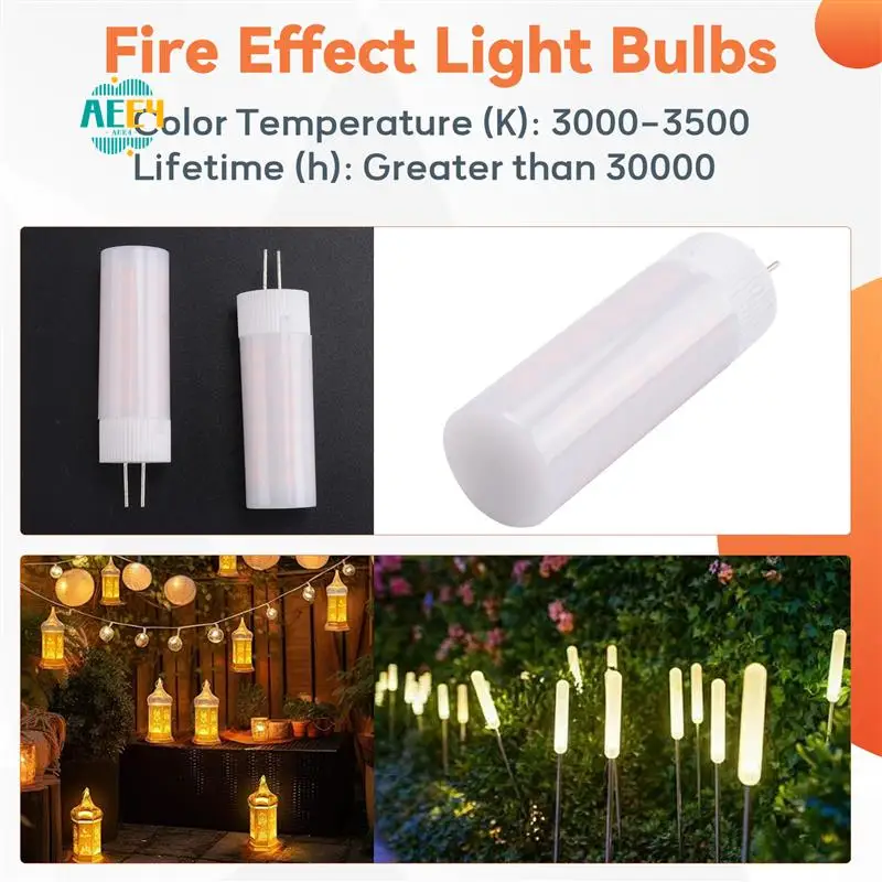 

AEE4-2Pcs 3W 230 Lm G4 LED Corn Lights 36 Leds SMD 2835 Flame Effect Warm White DC 12V ( Warm White, DC12V)