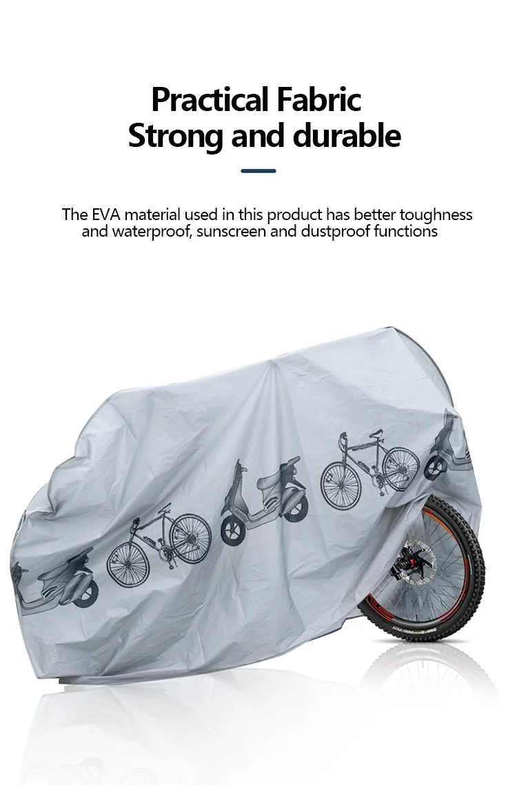 Fahrradabdeckung Motorrad Regenschutz Wasserdicht Staubdicht Anti-UV Outdoor Schutz MTB Fahrradabdeckung Alle Jahreszeiten Fahrradzubehör – Detail 5