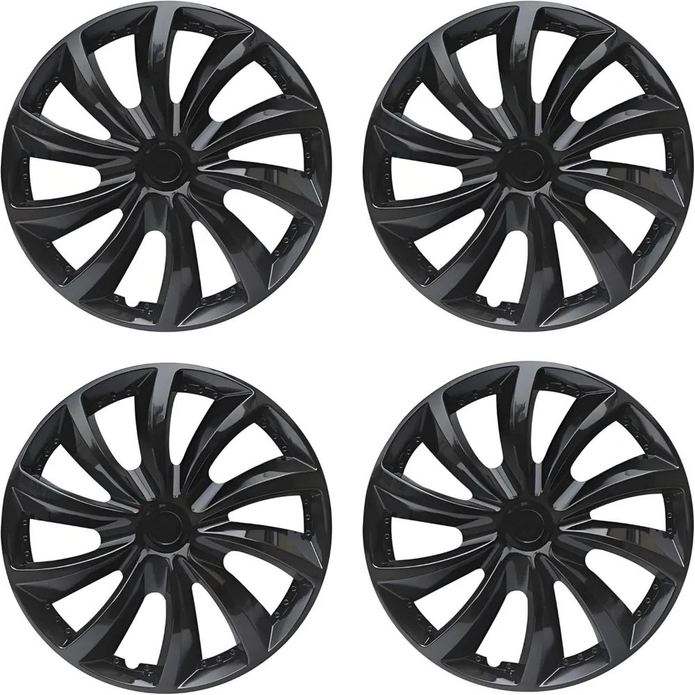 

Universal-Fit Steel Wheel Rim Cover ABS Material for Car Truck SUV - Set of 4 (16-inch, Black)