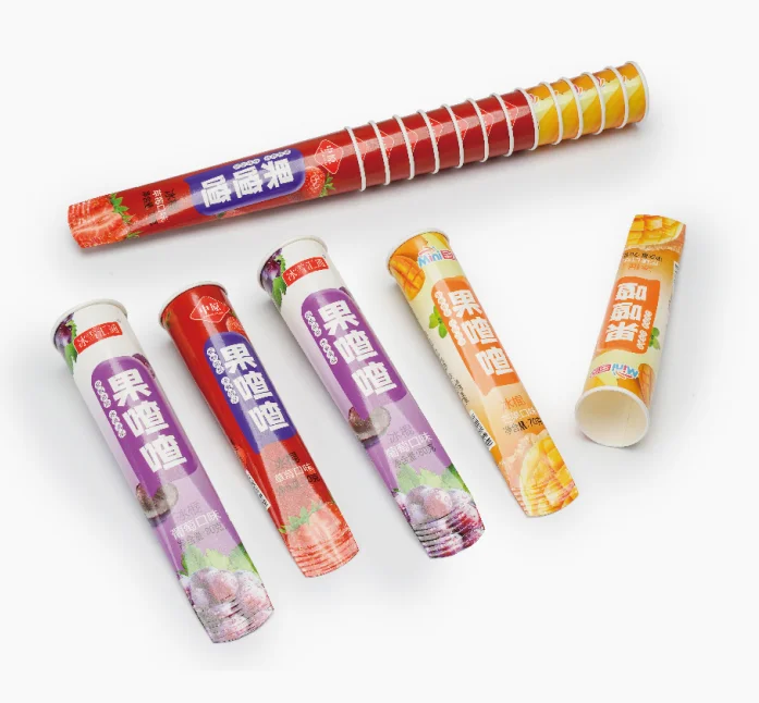 Callipo che forma la linea completamente automatica della macchina per il riempimento di tubi di carta per sorbetti Calippo