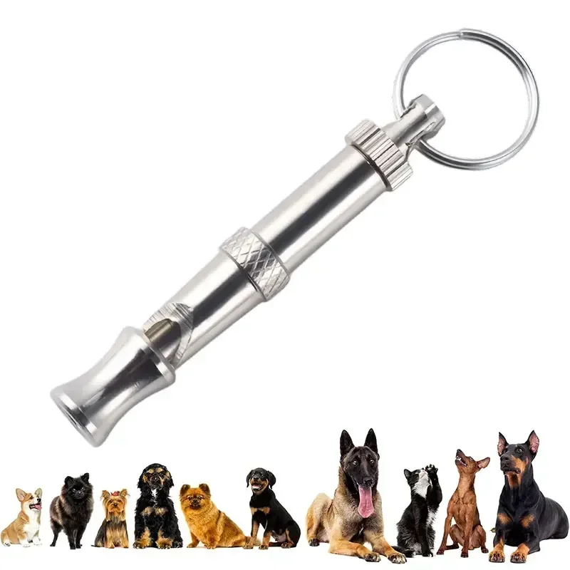 

1/2Pcs Dog Whistle To Stop Barking, Adjustable Sound Pitch Dog Whistle With Keychain, Professional Recall Pet Puppy Cat Dog