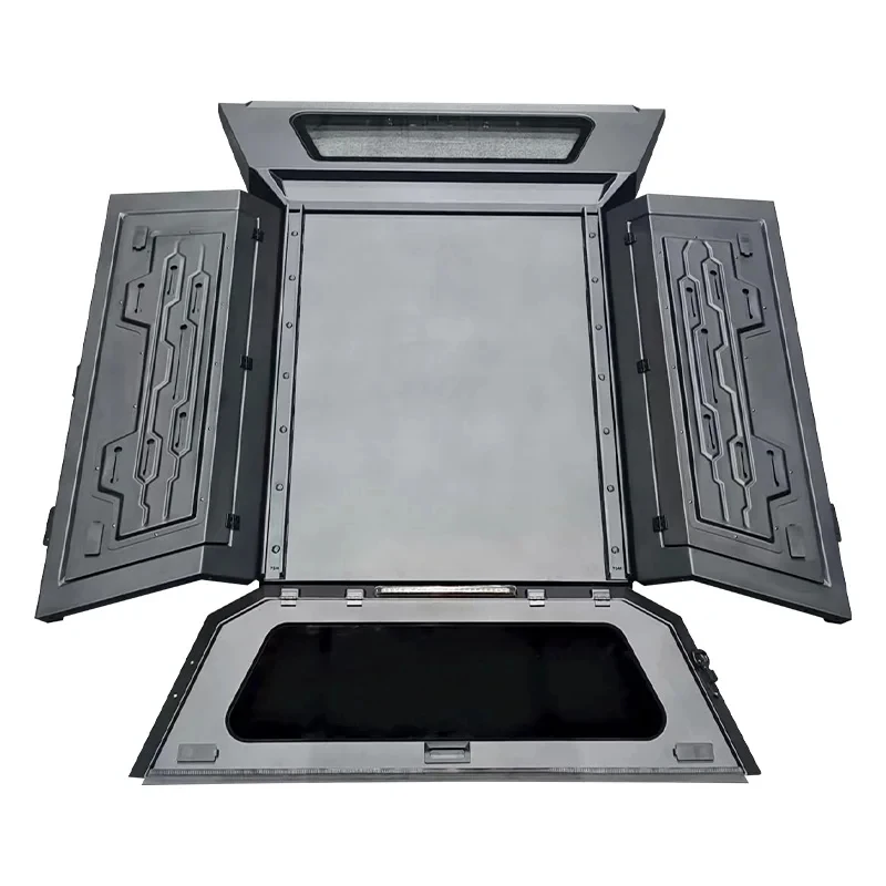

Hot Selling Waterproof 4x4 Alloy & Steel Hardtop Camper Canopy Universal 5ft Pickup Truck Bed Topper Exterior Accessories