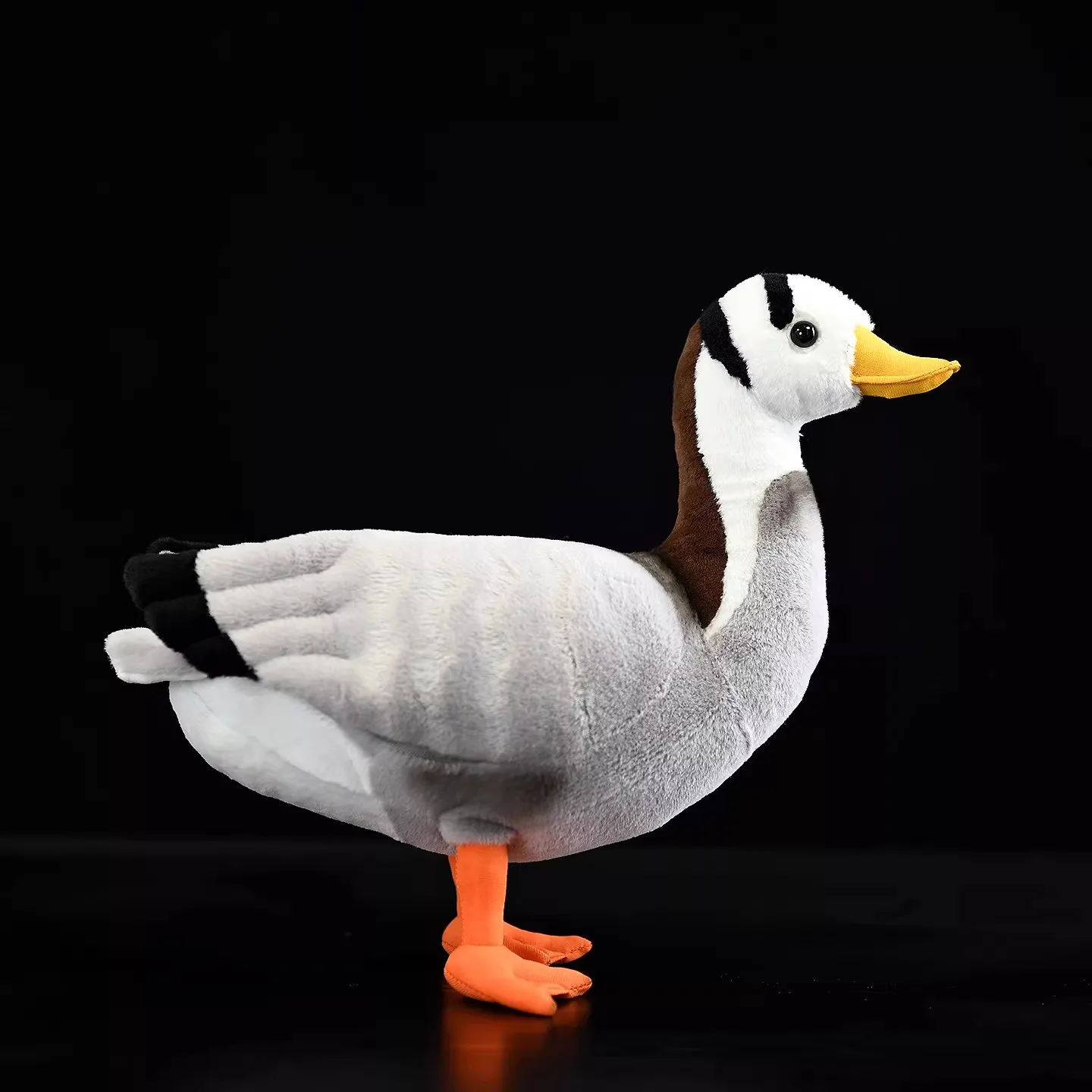 Simulated Animal Ruddy Shelduck Orange Duck Bar Headed Goose Wild Nature Zoo Model Plush Toy Stuffed Doll Girl Boy Friend Gift