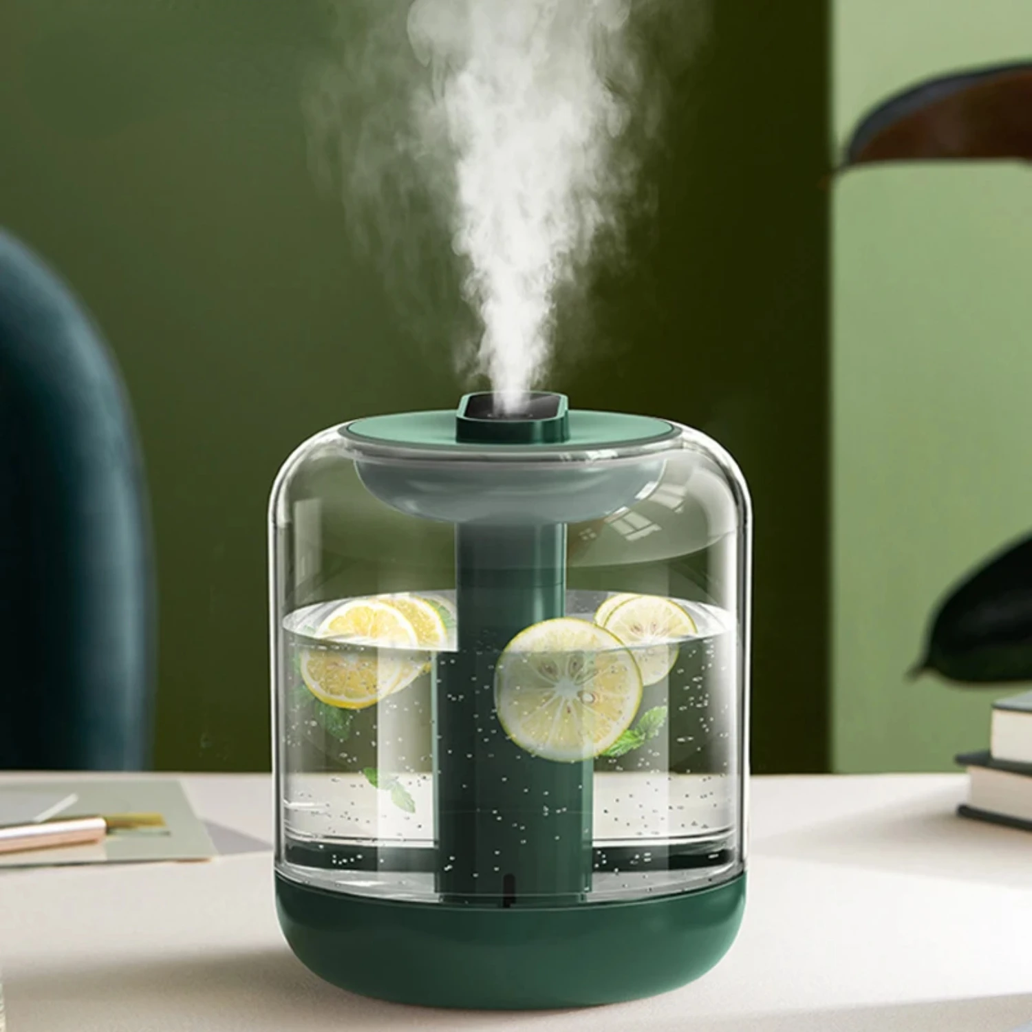 Nuevo humidificador de aire de vapor frío, difusor de aceites esenciales, con alimentación USB, mejora tu trabajo y ambiente en movimiento