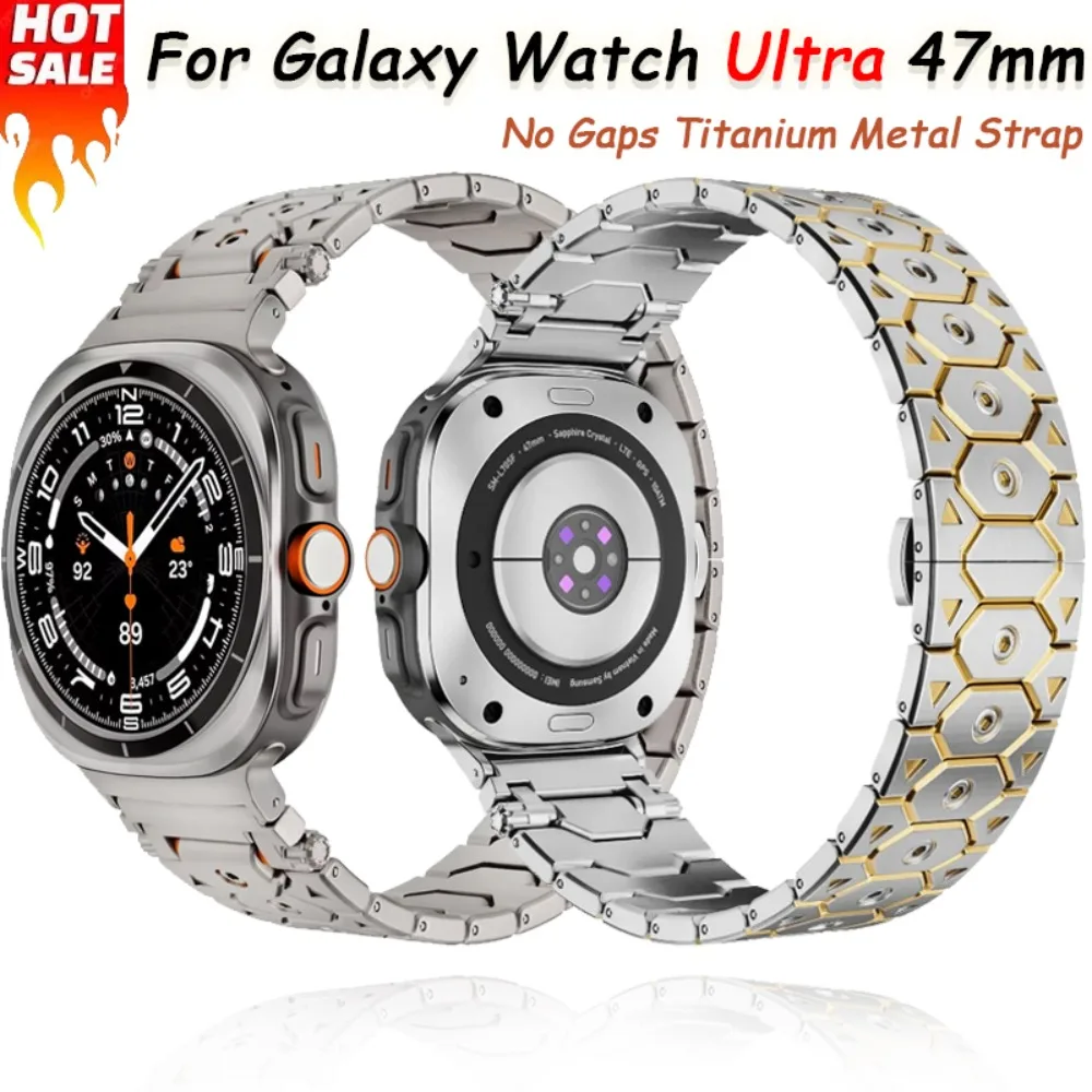 

Stainless Steel Business Strap For Samsung Galaxy Watch Ultra 47mm Titanium Metal Bracelet Wristband Galaxy Watch 7 Ultra Band