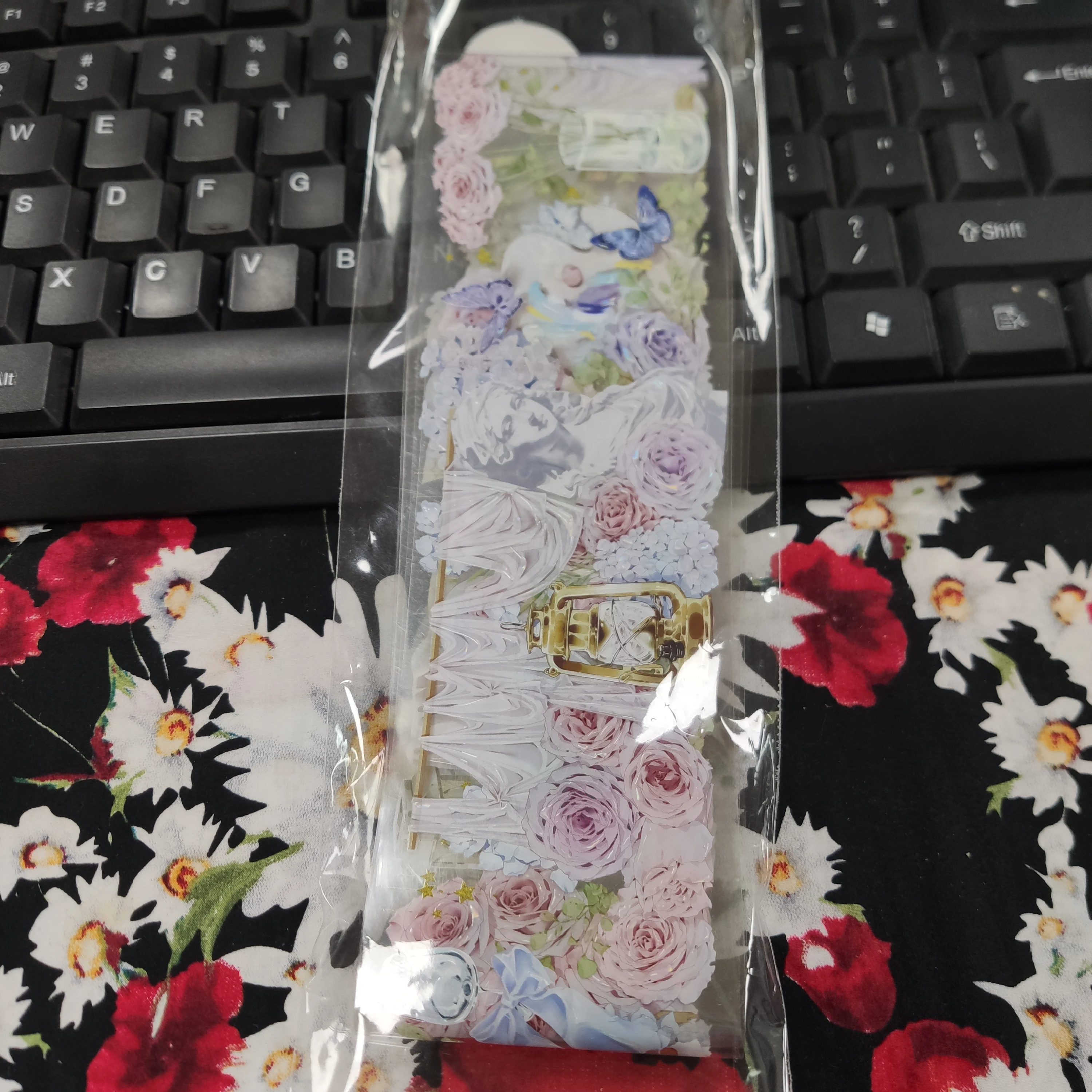 5.29 Stock Clear - 1 Loop Flower Girl Washi Shiny PET Tape