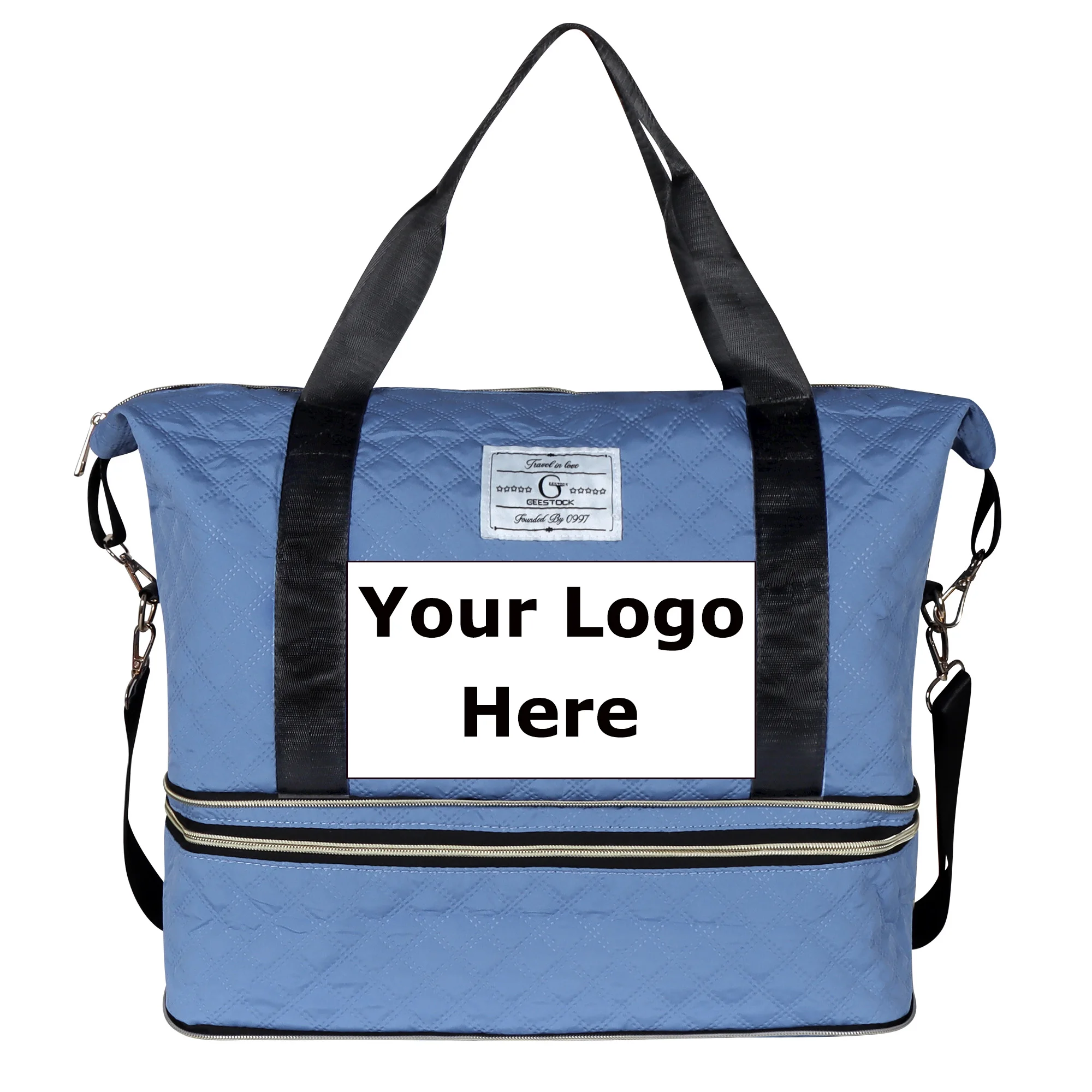 

Personalized Logo Exclusive Expandable Business Travel Yoga Bag With Shoe Compartment Custom Backpack Gym Sport Bag Foldable