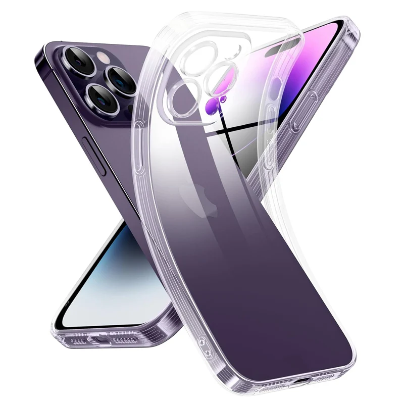 Clear Phone Case For iPhone 17 16 15 11 12 13 14 Pro Max 7 8 Plus 13 Mini 17 Air X Xs Xr SE 2022 2022 Silicone Soft Cover Case