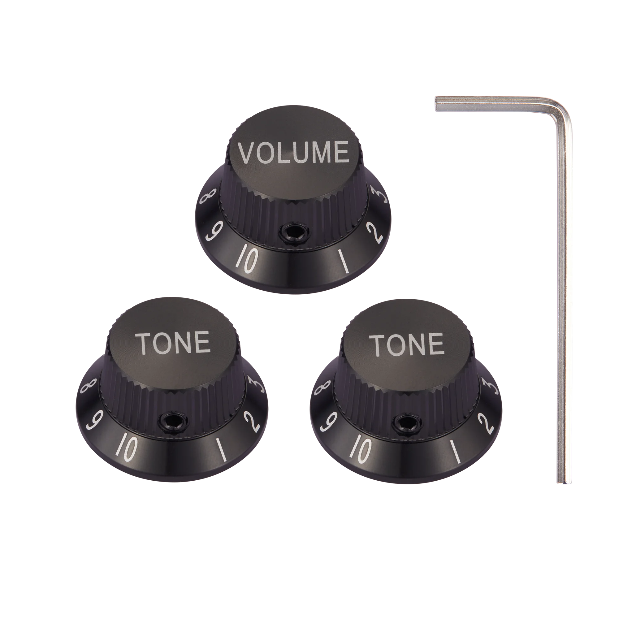 KAISH معدن 1/4 "العالمي Strat الجهد المقابض الألومنيوم حجم لهجة أفضل قبعة الأواني المقابض ل ST/Ibanez/Yamaha/Les Paul