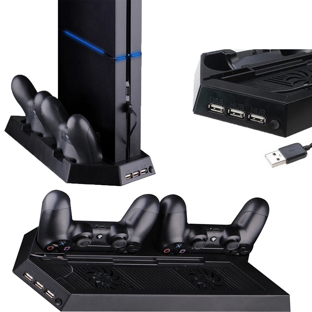 The Best Way to Charge and Cool Two PS4 Controllers Simultaneously My Experience with the Vertical Console Stand 2 Controller Charger Dock