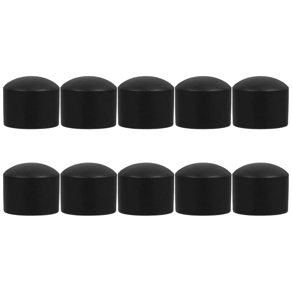 

10pcs Foosball Table Rod Caps 15 8mm Durable PP Material Game Accessories Safe Black Covers For Desktop Soccer Machine
