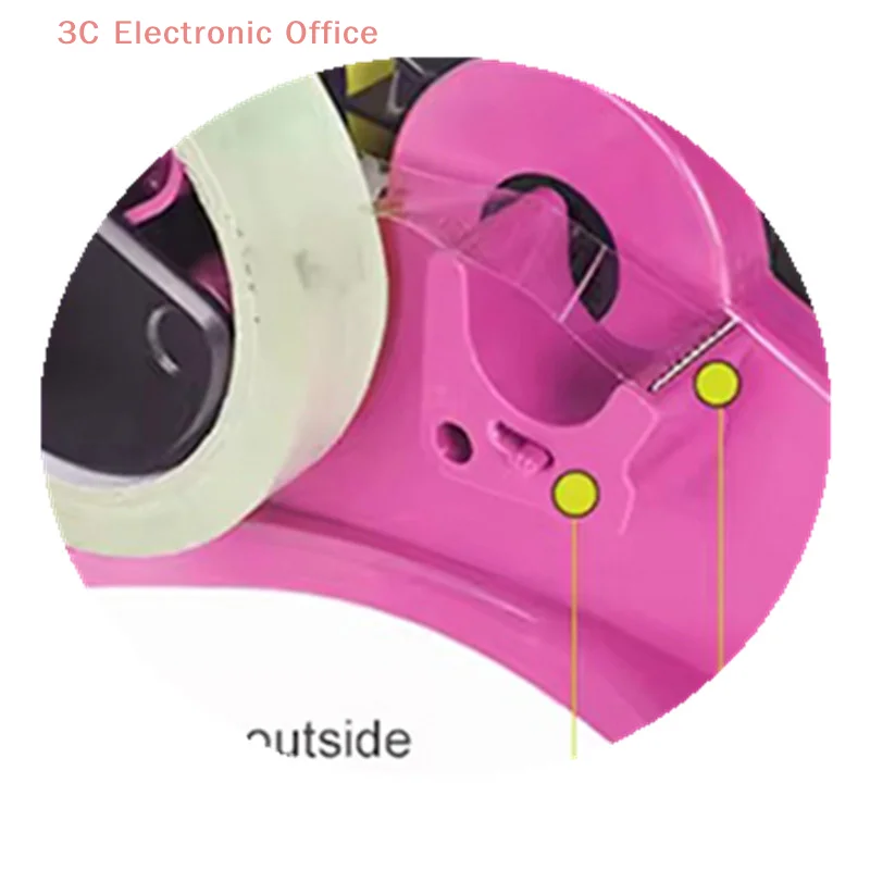 

Полуавтоматический диспенсер для ленты, многофункциональный резак с отделением для хранения этикеток для термопереноса, многоразовый офисный инструмент