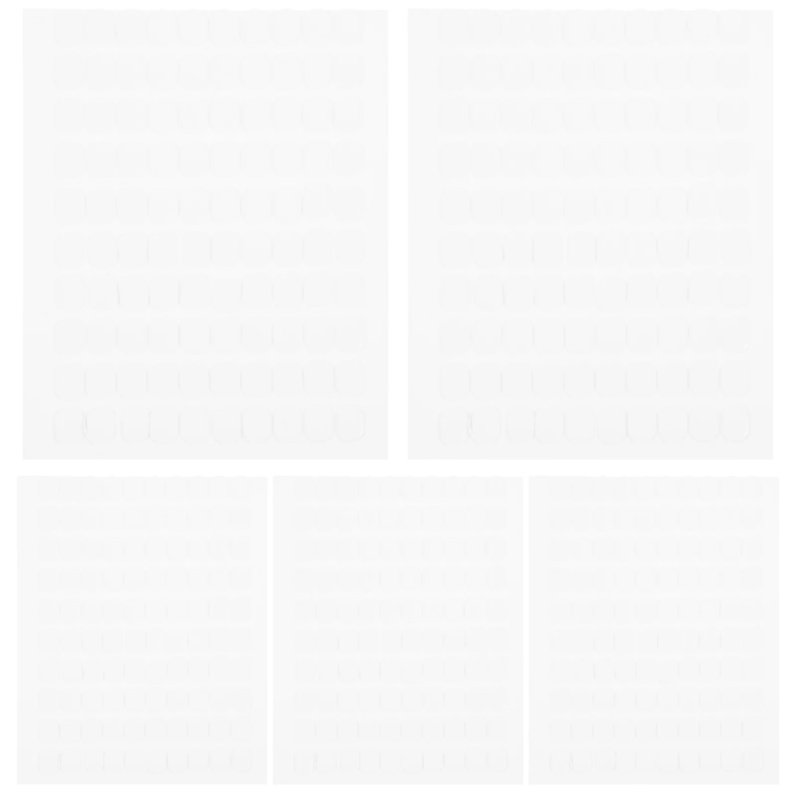 شريط لاصق مزدوج الجوانب مقاوم للماء 500 قطعة نقاط لاصقة شفافة قابلة للإزالة للتعليق على الحائط حرفية تركيب لا آثار نقاط الغراء #5