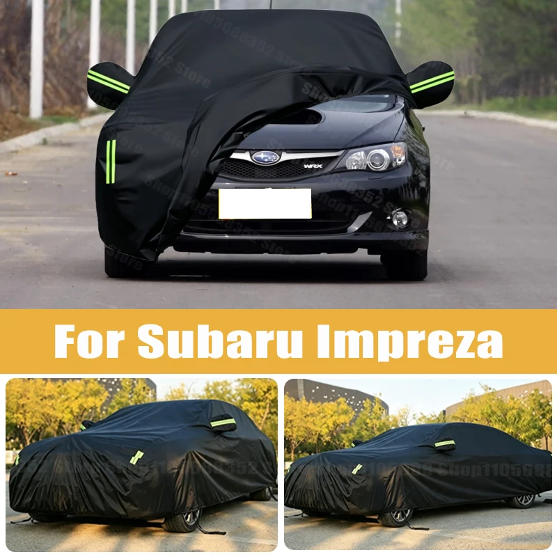 Car Cover Outdoor Protection Full Exterior Snow Cover Sunshade Dustproof Protection Cover Universal For Subaru Impreza