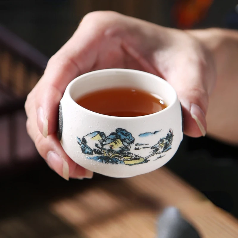 Snowflake Glaze Ceramic Kung Fu Tea cup Teaware Pottery Creative Tea Cup of Chinese Tea Set
