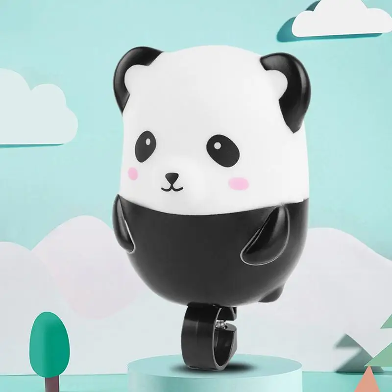 Rubber Frog Toy Silicone Panda Bicycle Horns Decorations Cute Bike Horns Ornaments Scooter Decoration Supplies Squeezable With