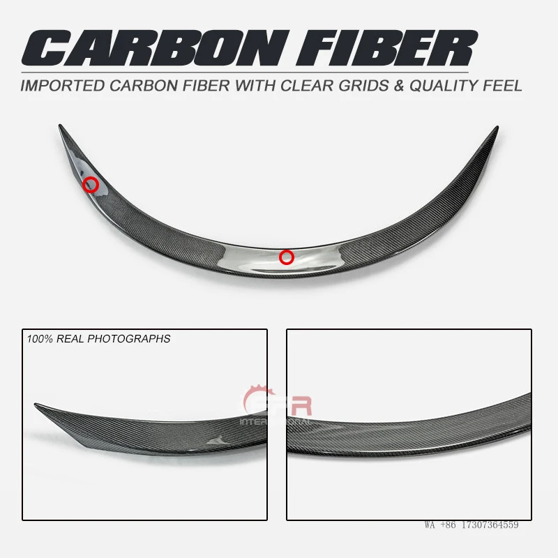 Hot for Toyota's 2021 new Supra A90 carbon fiber modification AGN style small spoiler rear stabilizer wing