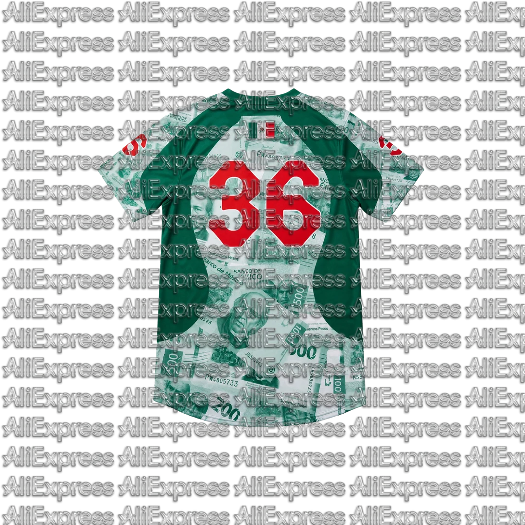 Men Wu‑Tang Clan 36 Striped Jersey T‑Shirt Vintage Hip Hop Rap Oversized Short Sleeve V‑Neck Streetwear Casual Tee Top