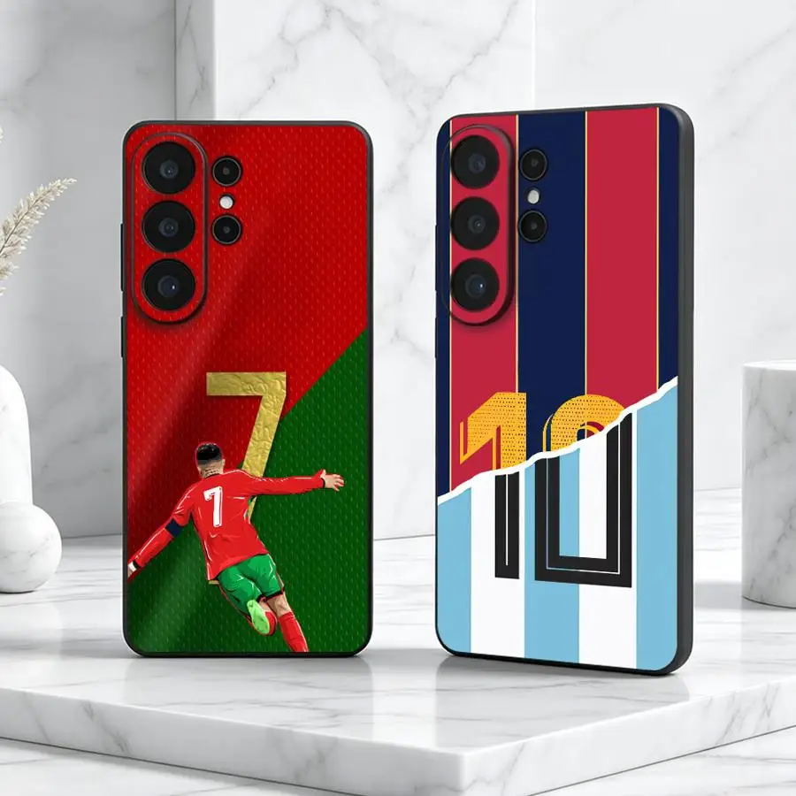 Case for Samsung Galaxy S26 S24 S20 Note 10 20 S26+ S25 Ultra S25 Plus S21 FE S24+ S23 Phone Cover Number 7 10 Football