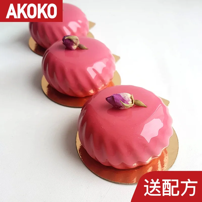 

Mico6Samurai Pattern Flat Round Ball Silicone Mold Cake Pastry Mousse Baking Mold1003