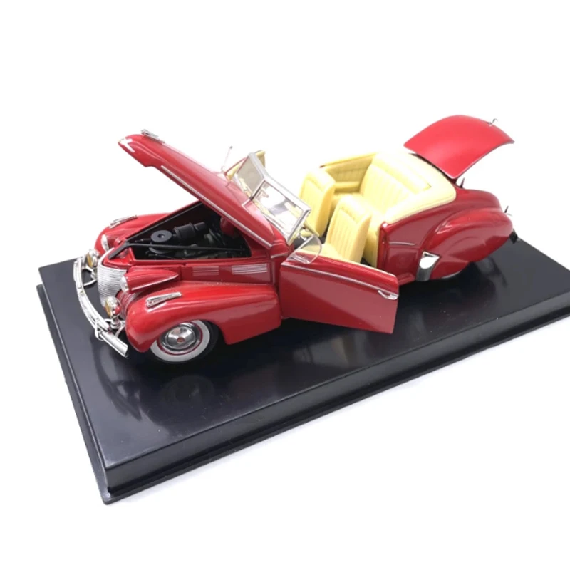 

Подпись, литье под давлением, масштаб 1/32, 1940 Cadi llac, имитация сплава, классическая модель автомобиля, статическая коллекция, украшенные праздничные подарки, игрушки