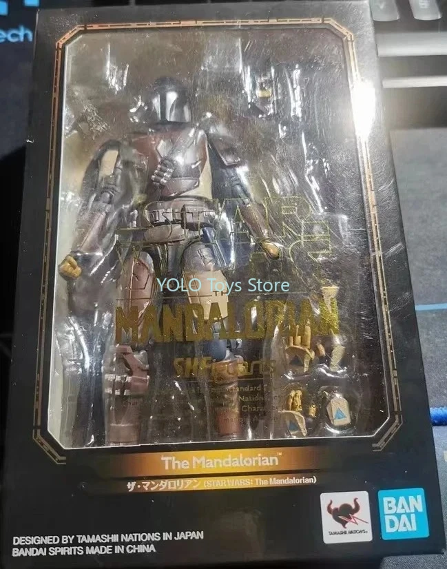 

Bandai Original MODEL KIT SHF THE MANDALORIAN Anime Action Figure Model Toys Model Gifts For boys Collectibles Foam box sends