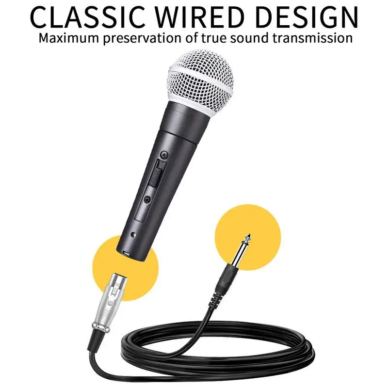 Stage Singing Microphone SM 58 Cardioid Dynamic Vocal Microphone With Storage Bag Wired Singing Microphone For Women Men Singers