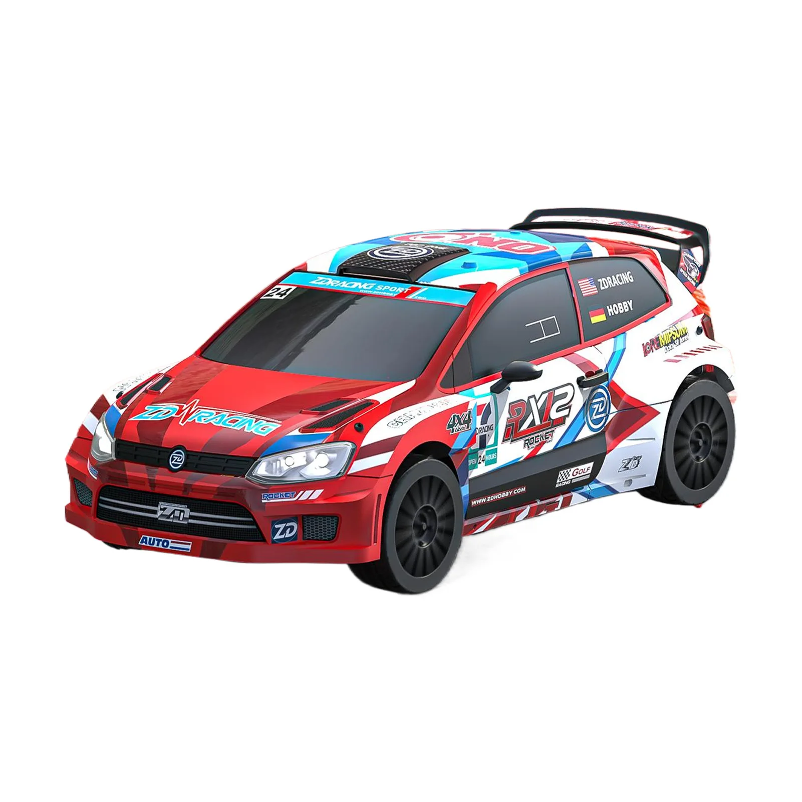 

1/12 ZD Racing RX12 4WD Brushless Remote Control Rally Car 50-80KM/H 6 Channels Electric High Speed Off-road Racing Toys Vehicle